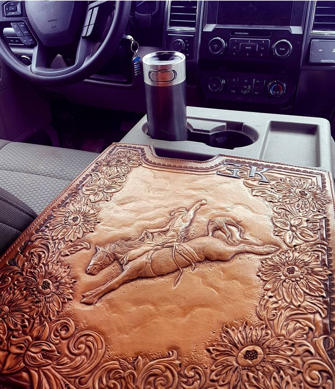 Custom console cover