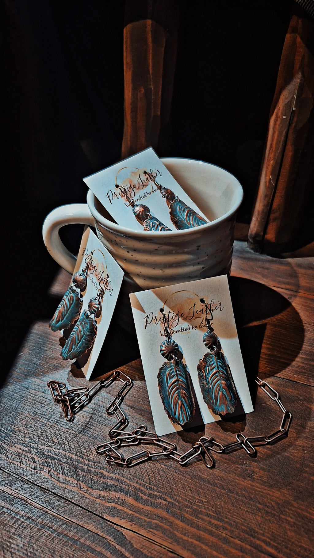 Copper Curl Earrings