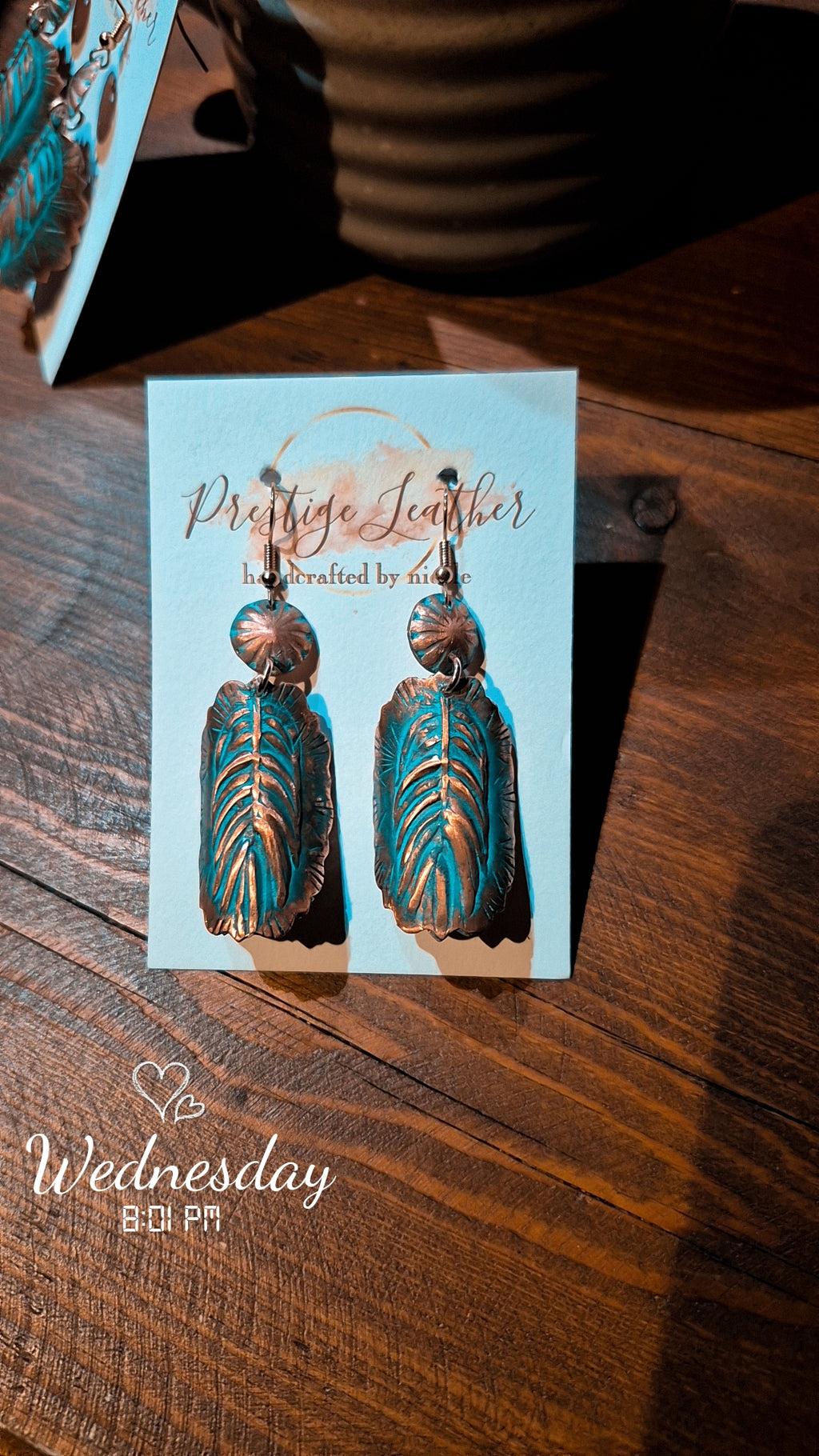 Copper Curl Earrings